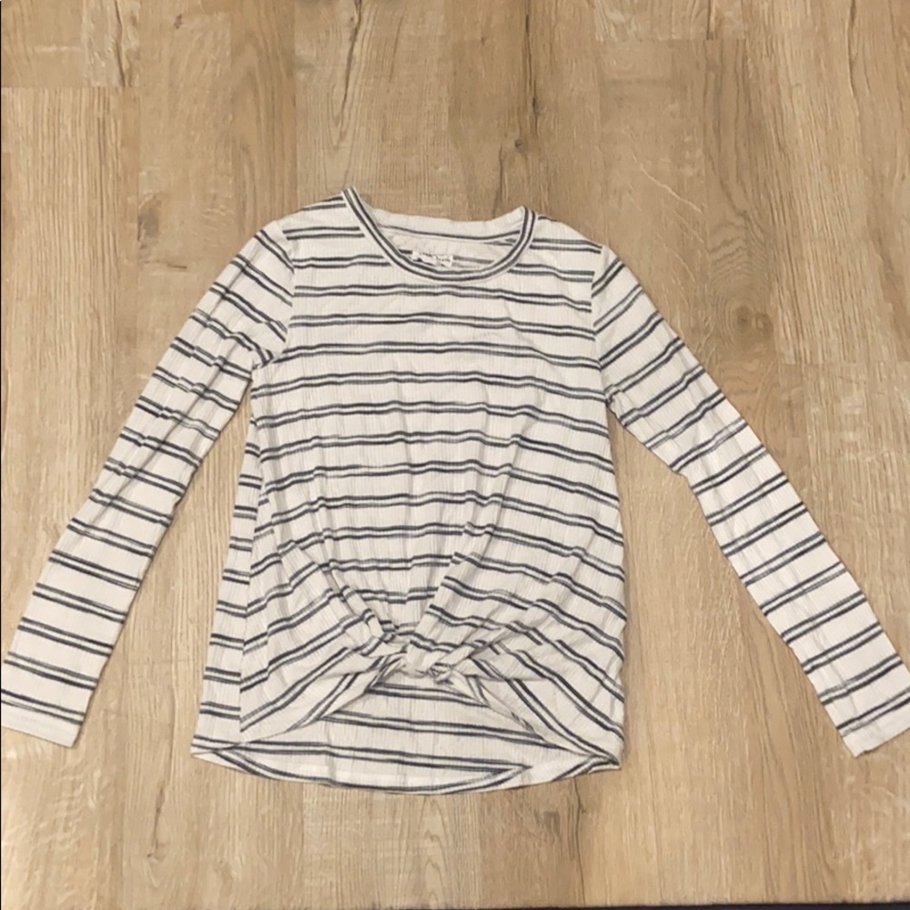 Striped long sleeve shirt